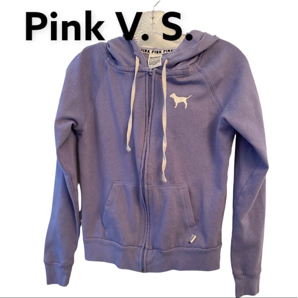 Pink Victoria's  Secret Lavender Zip up Long Sleeve Hoodie XS